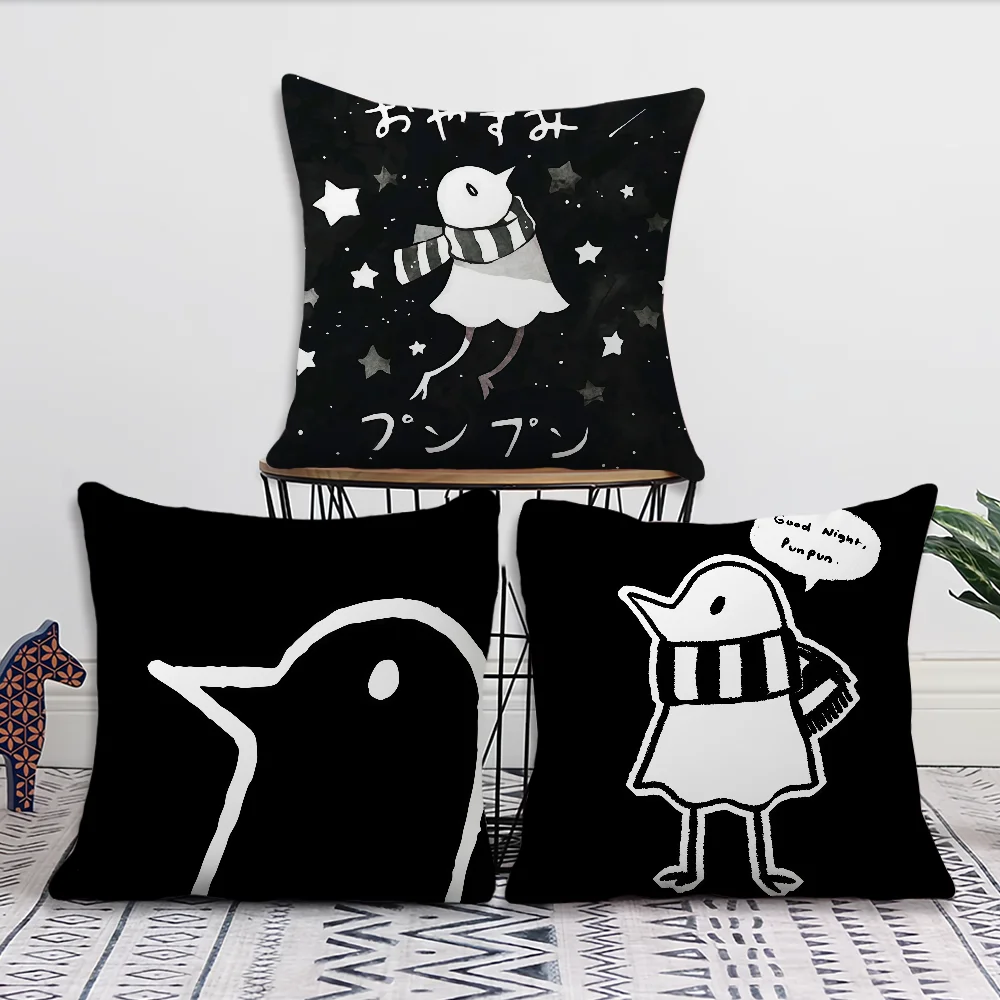G-Goodnight P-Punpun Cartoon Cushion Cover For Pillow Printing Sofa Decoration Home Car Room Coffee Shop Office NordicSimplicity
