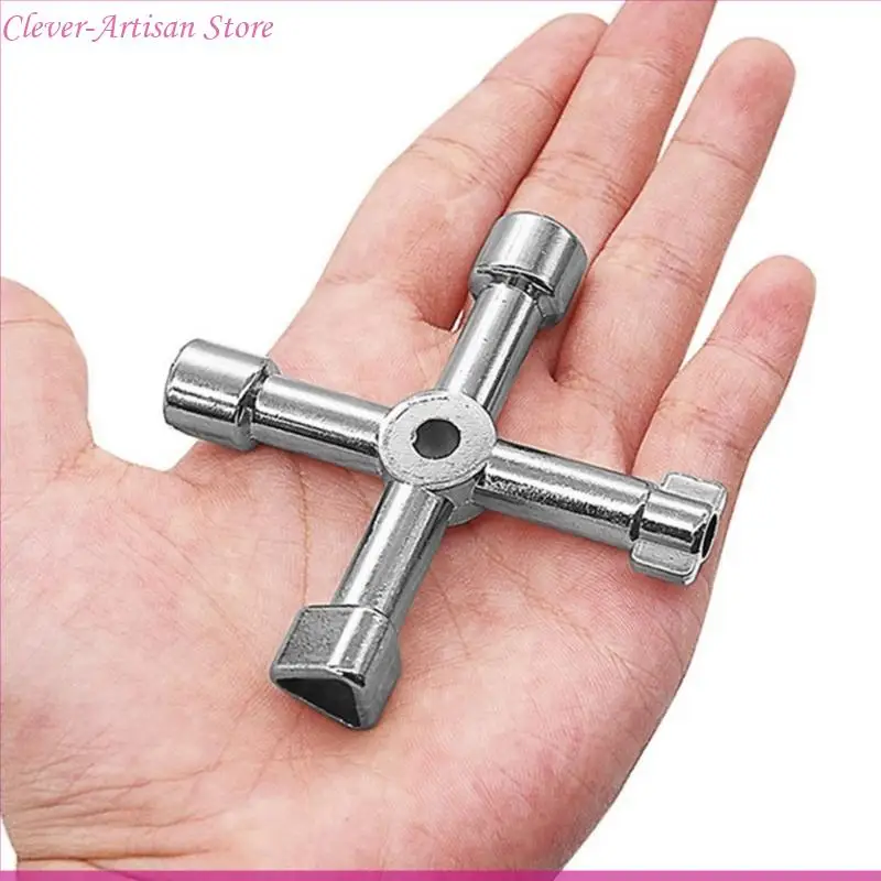 Chave triangular universal 4 vias para armário elevador elétrico trem, chave triangular universal para torneira elétrica