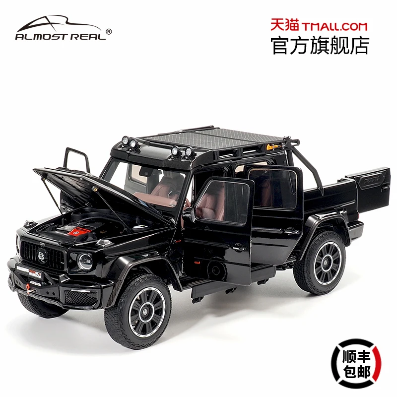 1:18 Brabus G800 Adventure XLP pickup,alloy die cast static miniature car fashion play model,adult premium collection decoration