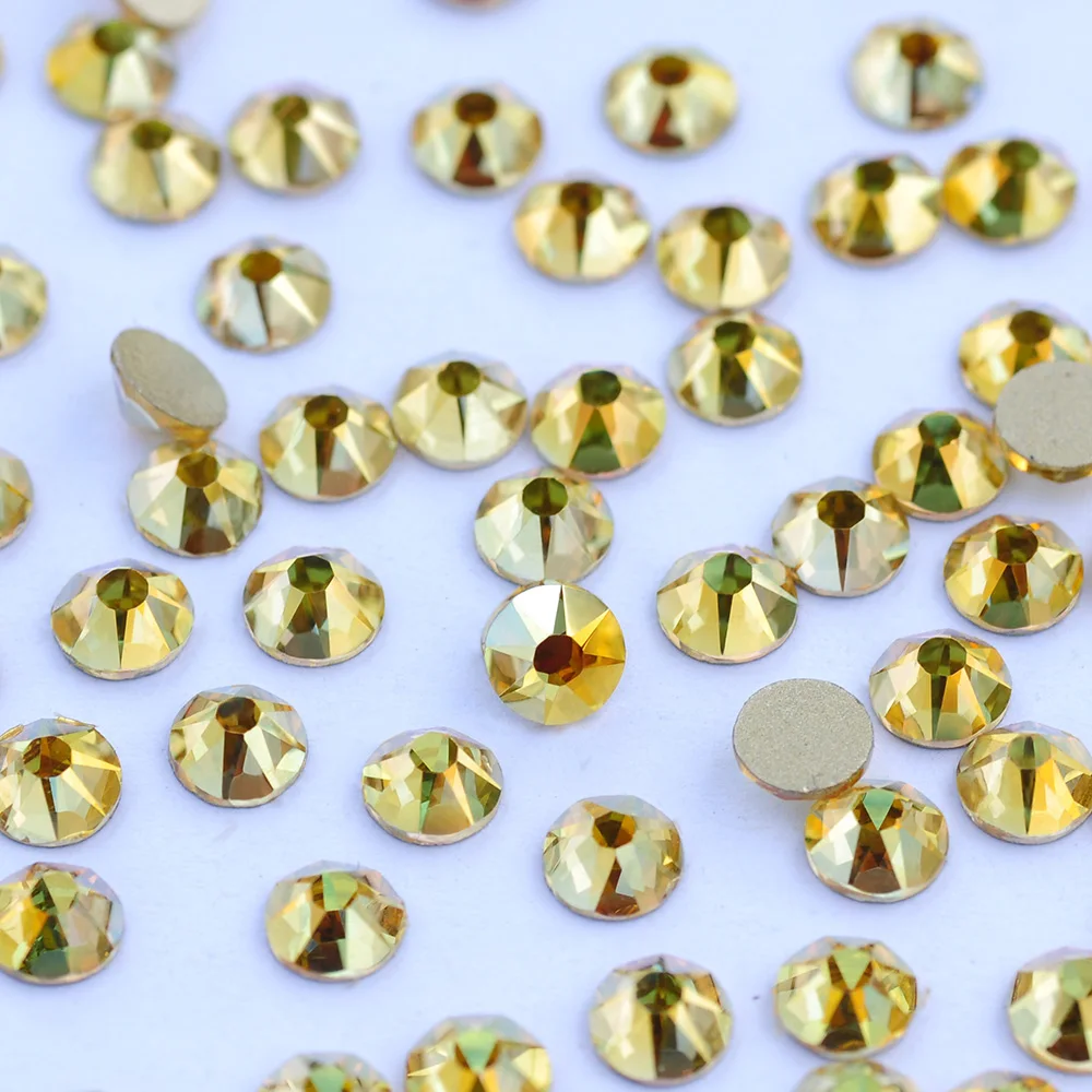 PUBRILEX 16 وجه كريستال ستراس XILION 2088 XIRIUS Rose No Hotfix تثبيت بارد مسطح حجر الراين لمسمار الفن حقيبة الأسنان جوهرة