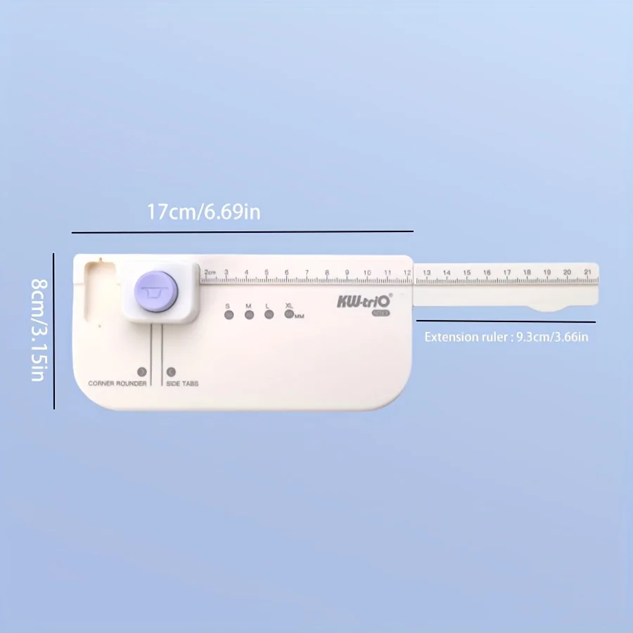 1pc DIY Multifunctional divider page- Index rounded corner cutting, no need for punching, clipboard organization for office work