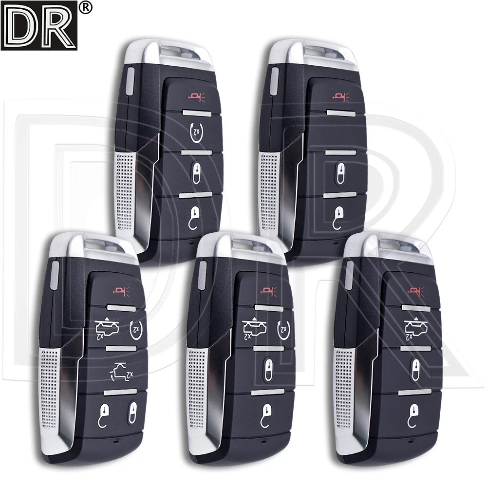 

Great Replacement Car Remote Key Shell Case Housing OHT-4882056 3/4/5/6 Button For DODGE RAM Pickup R1500 TRX 2019 2020 2021