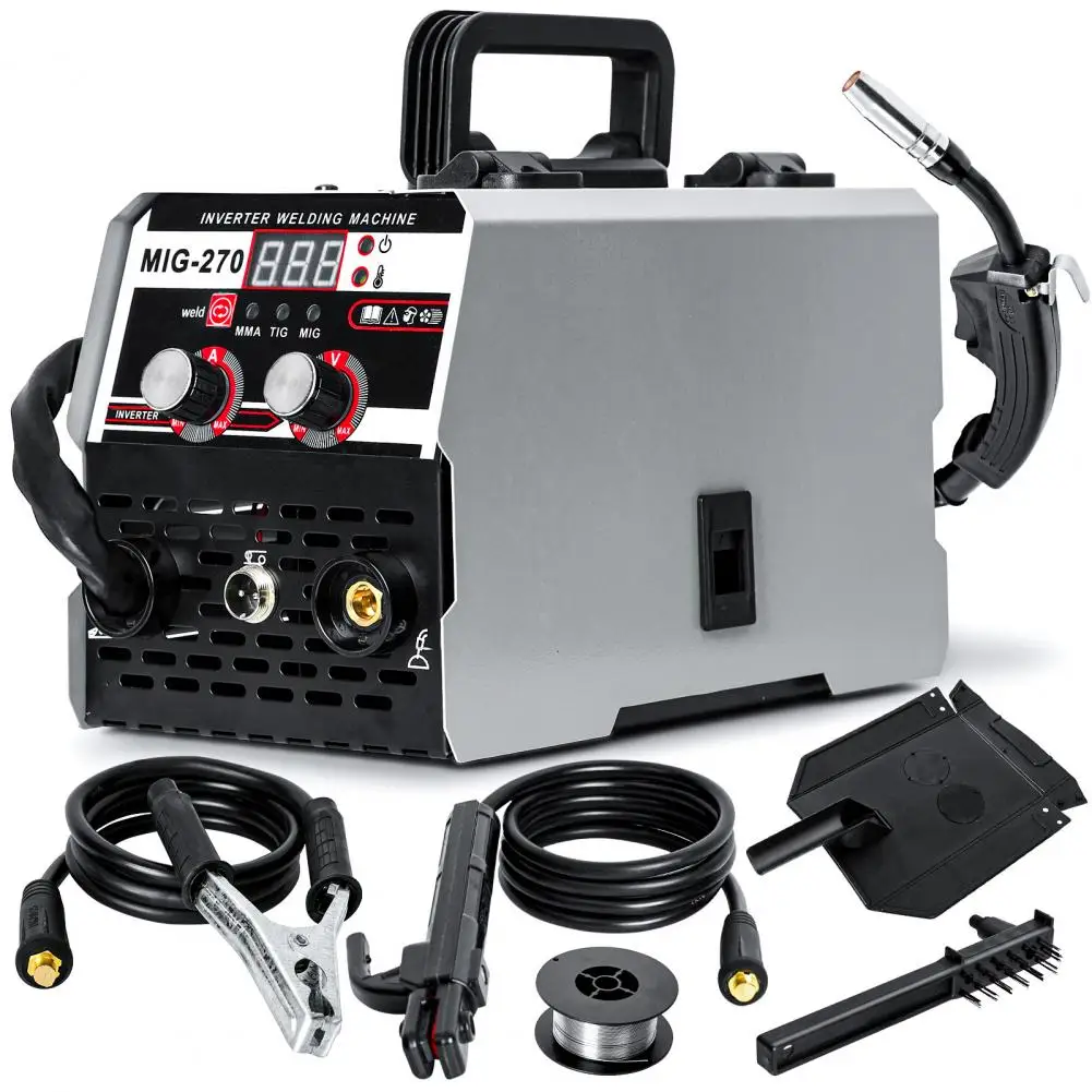 Multi Process 3 in 1 MIG TIG Welding Machine Portable Gasless MIG Welder Inverter with LED Digital Display