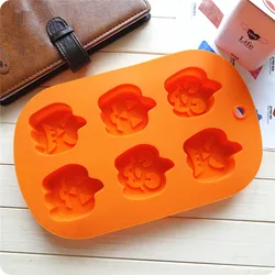 3D Halloween Pumpkin Soap Molds, Silicone Molds, 6 Cavity Halloween Silicone Mold for Handmade Soap, Bath Bombs, Cake Making