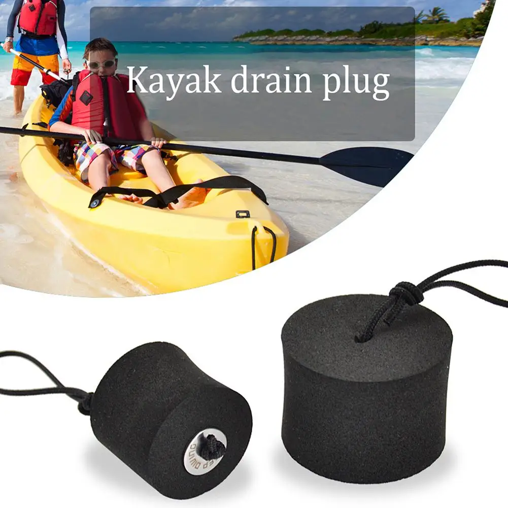 

4Pcs Kayak Scupper Plug Kit High Elasticity Drain Holes Stopper With Lanyard Fit For Kayaks Canoes