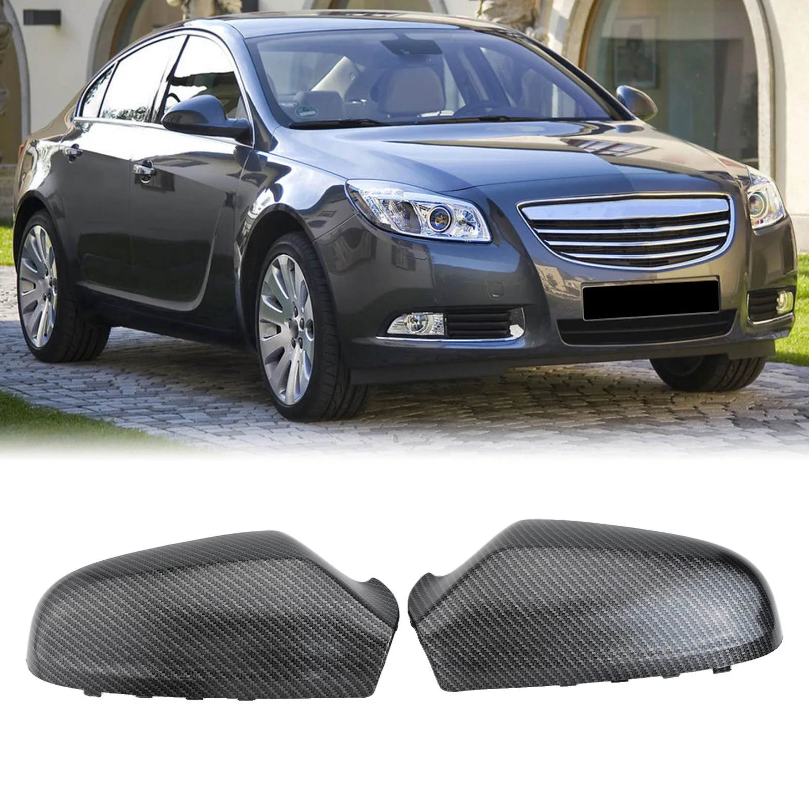 

Для Opel крышка зеркала из углеродного волокна, как показано на рисунке, простая установка, крышка зеркала, долговечная защита