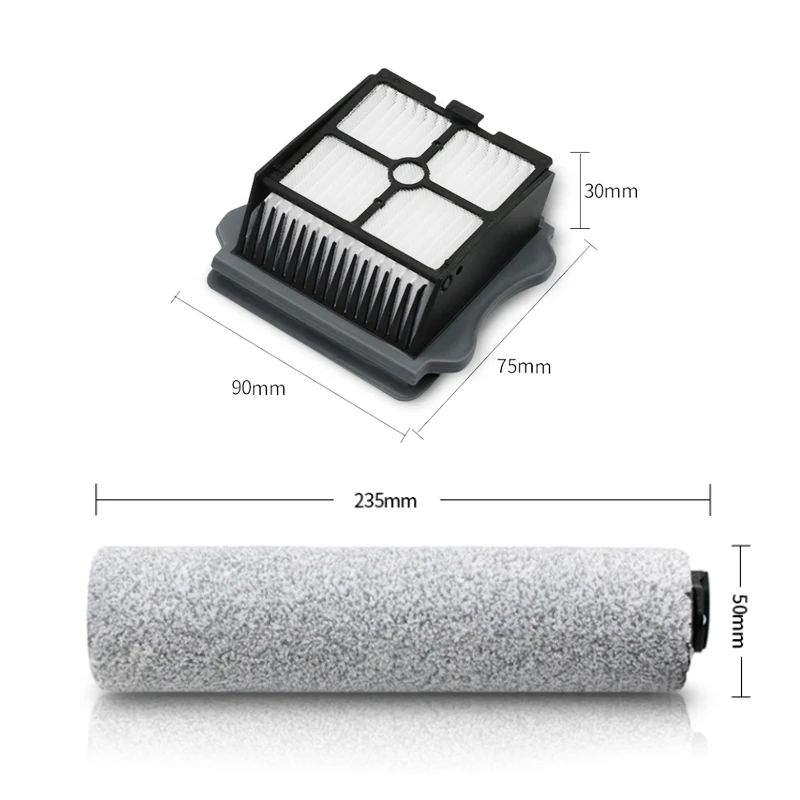 Roller Brush and Hepa Filter For Tineco Floor One S3/iFloor 3 Breeze Wet Dry Vacuum Cleaner Accessories Parts