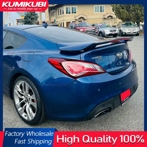 Pour Hyundai Genesis Coupe Spoiler FRP matériel noir carbone couvercle de coffre arrière ailes de voiture lèvre de canard accessoires partie 2009-2013