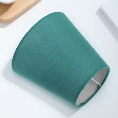 Macaron Lampenschirm, grüner Stoff, Zylinder für Boden, Decke, Nachttischlampe, Ersatz, stabile Lichtabdeckung, moderner Haushalt
