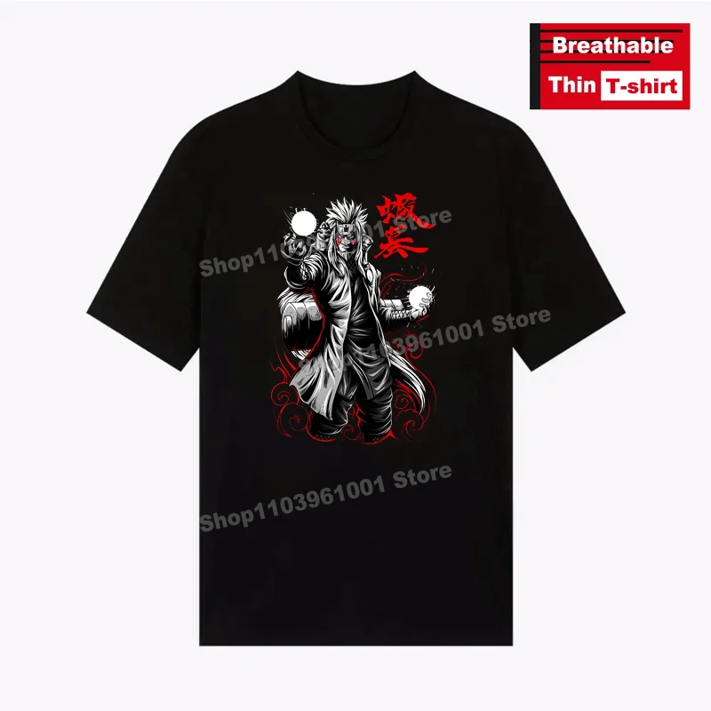 

Japanese Popular Anime Printed - Toad Jiraiya T-shirts y2k Harajuku Casual Men Women Short Sleeve Tees Breathable Thin T-shirt