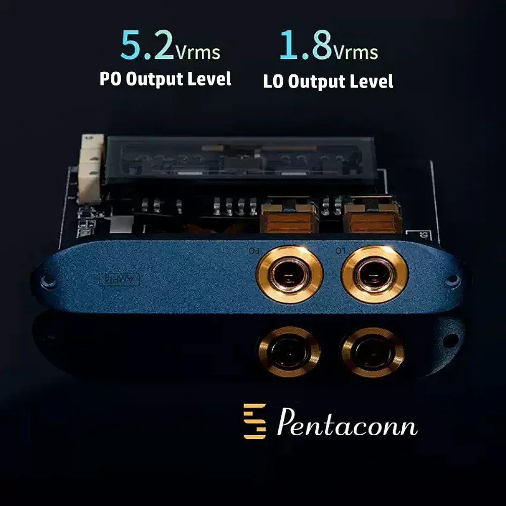 iBasso AMP13 3.5mm Nutube 6P1 Vacuum Tube Headphone Amplifier Card DX300/320 Player AMP14 4.4mm Android HiFi Earamplifier Card