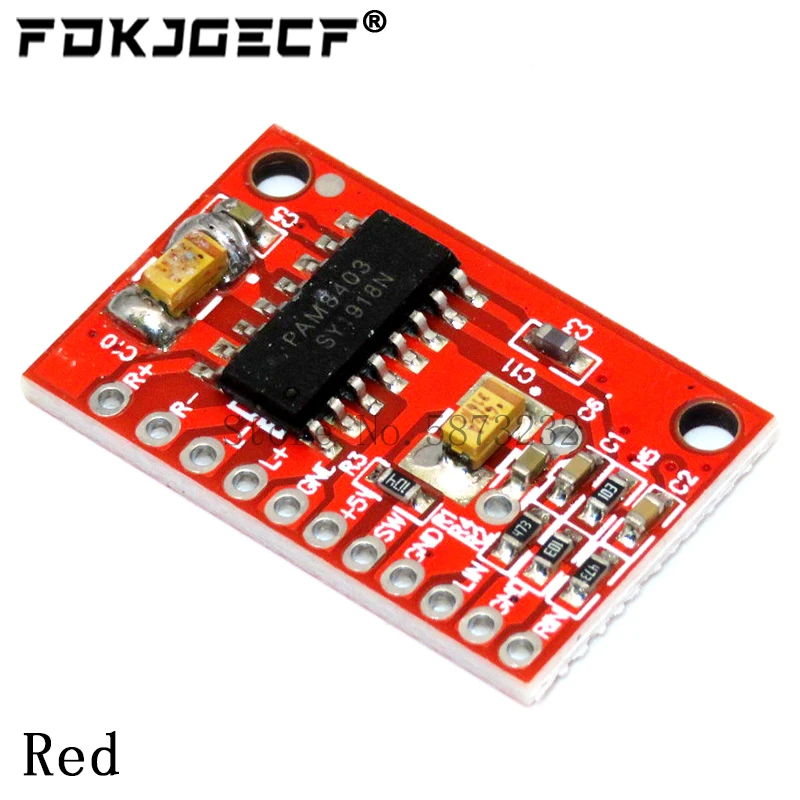 PAM8403 Super mini digital power amplifier board miniature class D power amplifier board 2 * 3 W high 2.5-5V USB