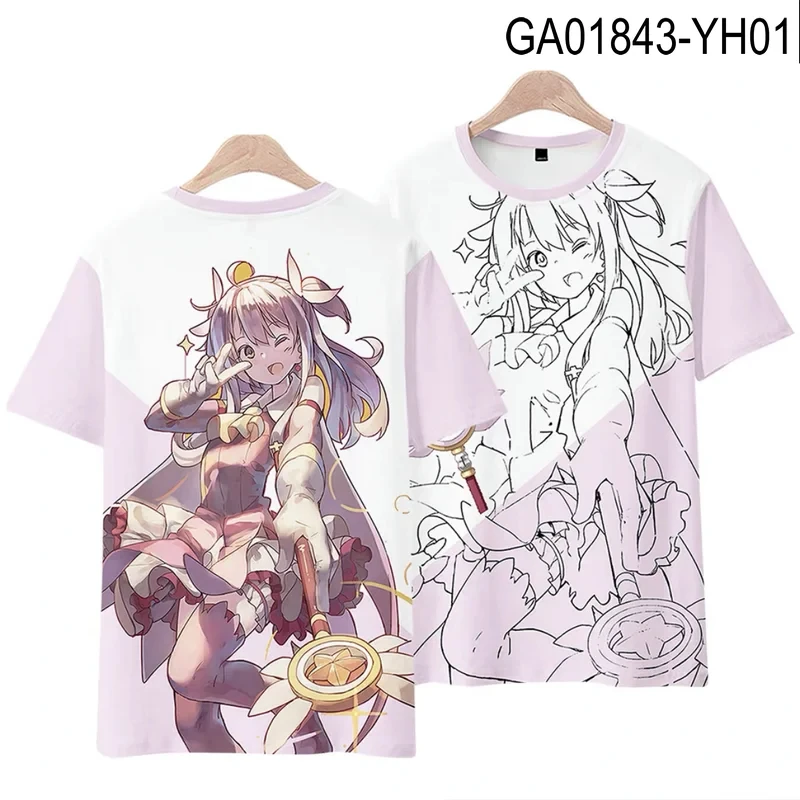 Anime Fate/kaleid Liner 3D Print T Shirt Women Men Summer Fashion Short Sleeve Funny Graphic Tshirt Streetwear Cosplay Costume