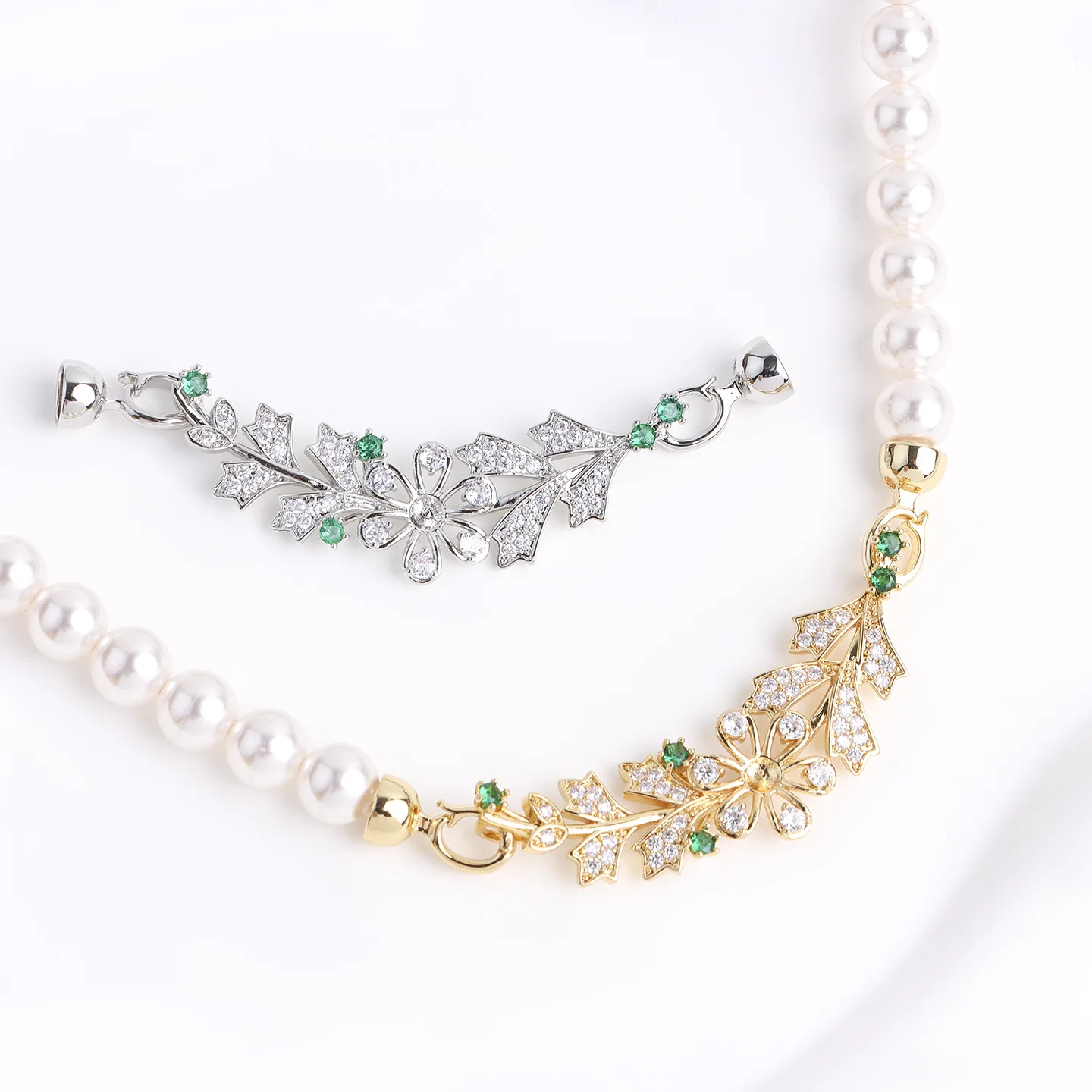 

1 шт., медное 18-каратное золото, инкрустированное цирконом, длинное жемчужное ожерелье, цепочка для свитера, соединительная пряжка, ювелирные изделия своими руками, аксессуары