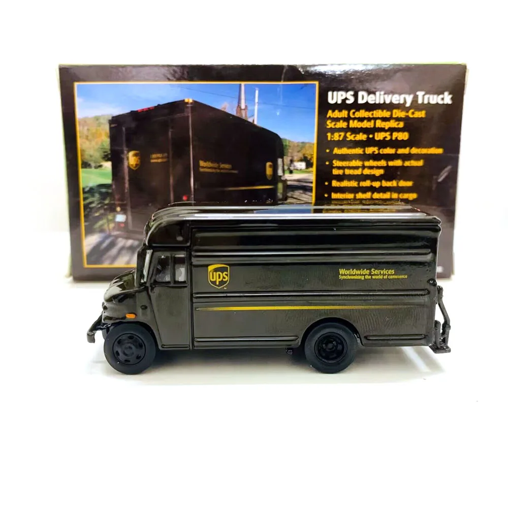 

Редкий! Коллекционная модель грузовика P80 UPS, масштаб 1/87, литая под давлением, для взрослых, подарок на день рождения, игрушка, декор для сцены, модель инженерной техники