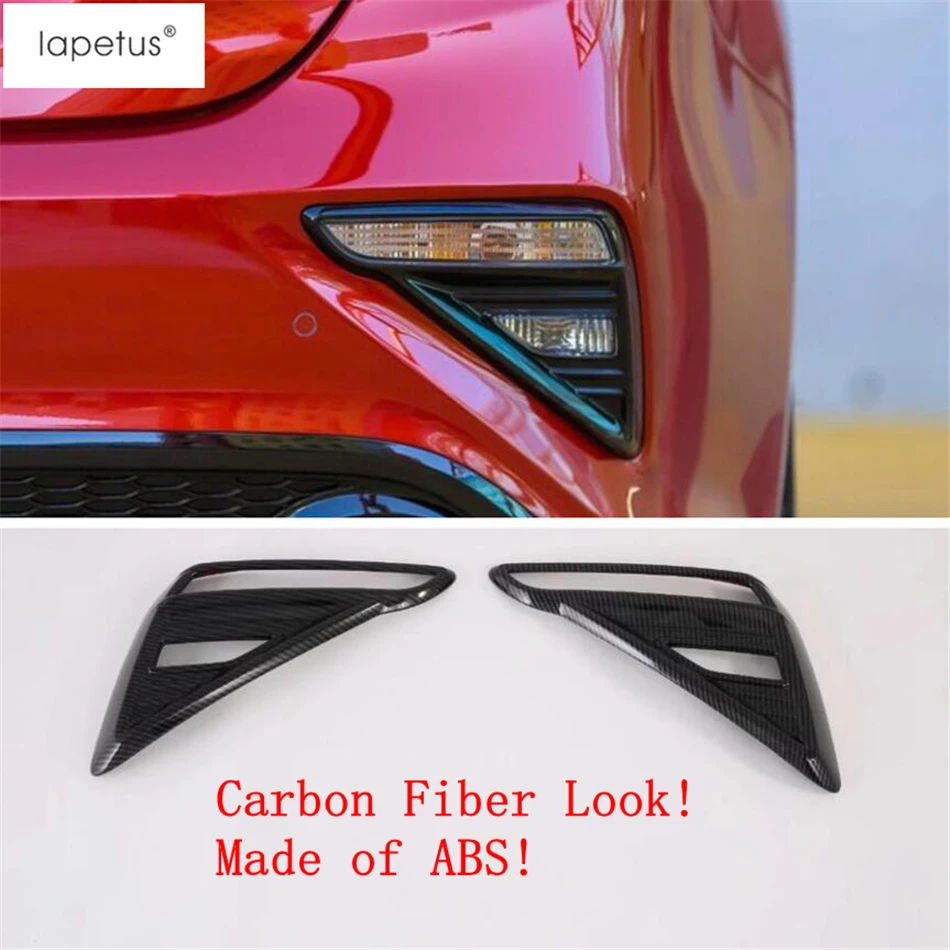 

2PCS Rear Fog Lights Lamps Frame Molding Decoration Cover Trim For Kia Forte / Cerato / K3 2019 2020 2021 ABS Chrome Accessories