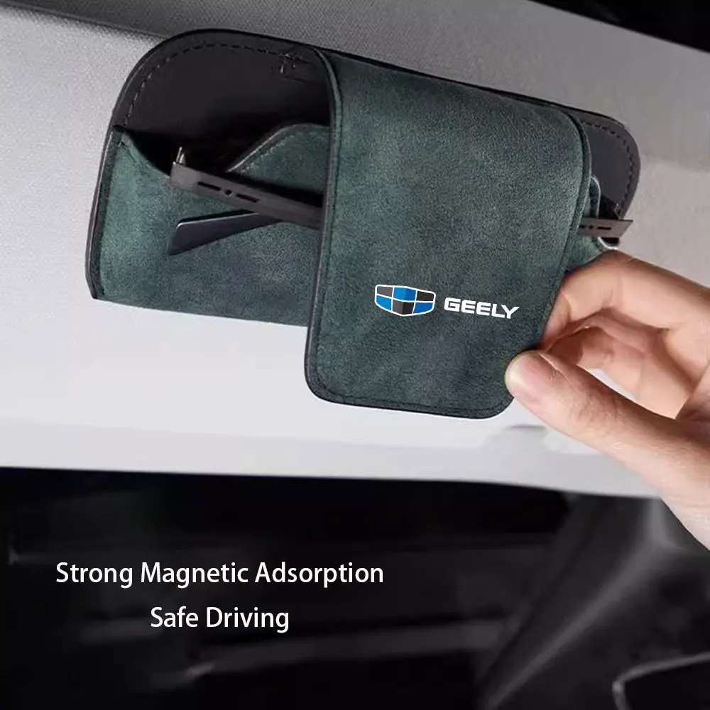 

Pop For Geely Atlas Coolray Car Glasses Holder Clip Accesorios Interior Decoration Case Cover Eyeglass Organizer Sun Glasses Sto