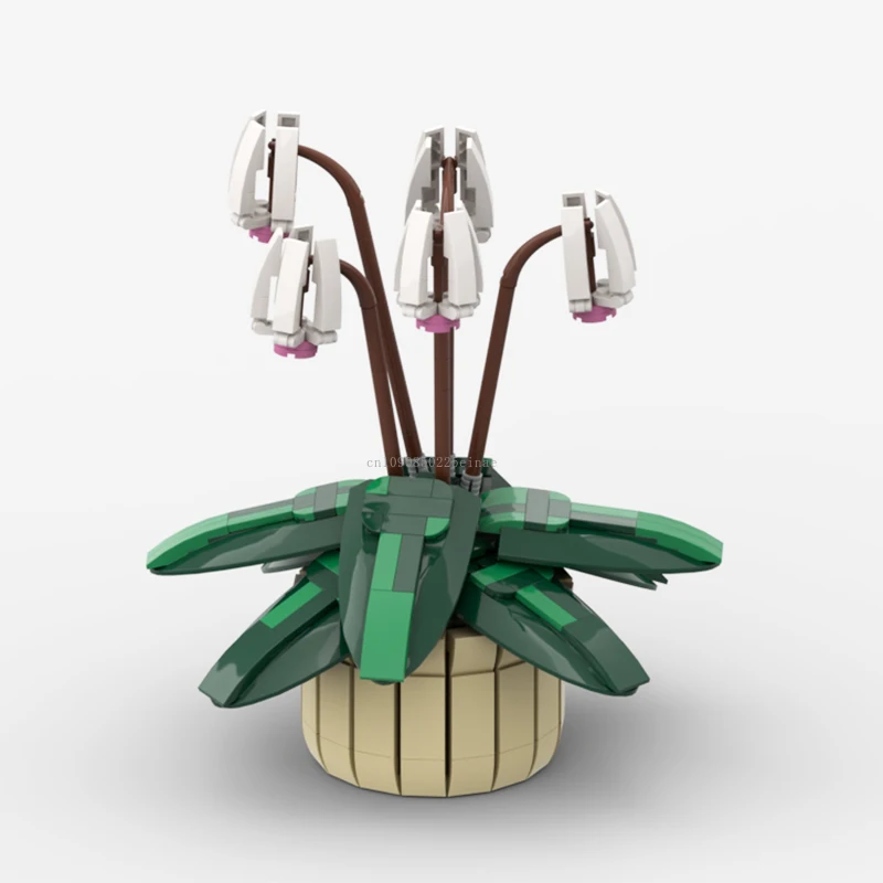 518pcs Cyclamen Flower Flower Orchid Potted Plants Moc 10311 Decorate Building Blocks Model Brick Moc Girls Toys DIY Mom Gifts