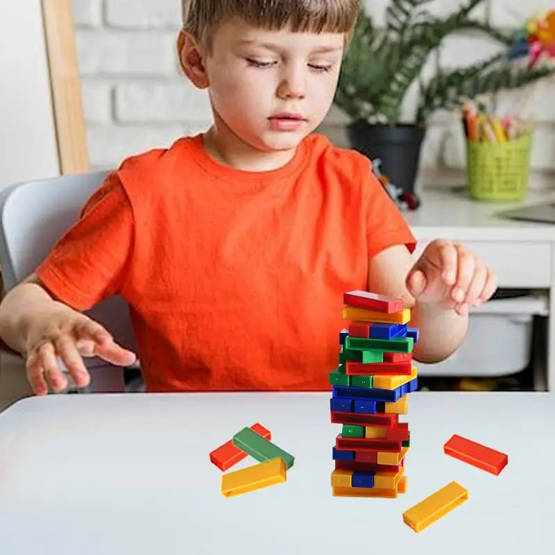 Juego de mesa de fiesta para adultos, bloques de apilamiento de madera interactivos, Cubo de equilibrio, juego de mesa familiar divertido para niños