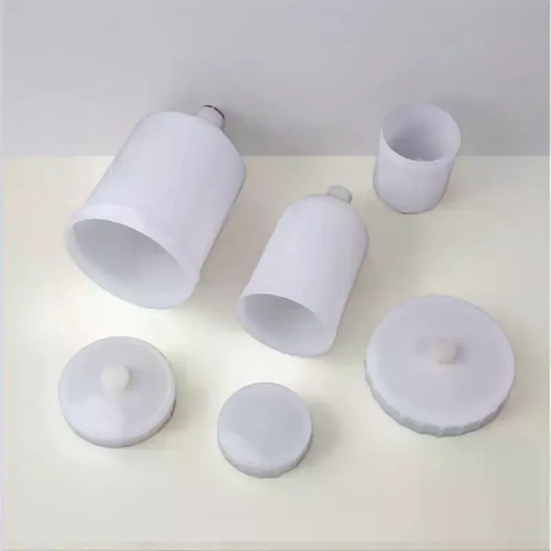 كوب رش بلاستيكي عملي 125/250/600 مل للطلاء، تغذية الجاذبية الهوائية مع موصل خيط لمكونات مسدس الرش #4