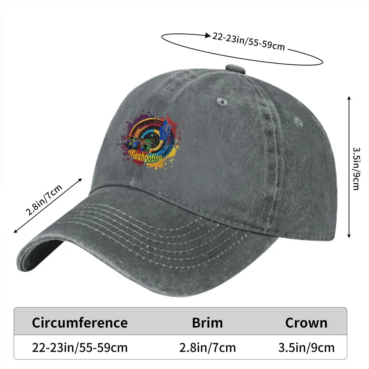 Shooting Sports Multicolor Hat Peaked Women's Cap Rifle International Rifleshooting Personalized Visor Protection Hats Cowboy