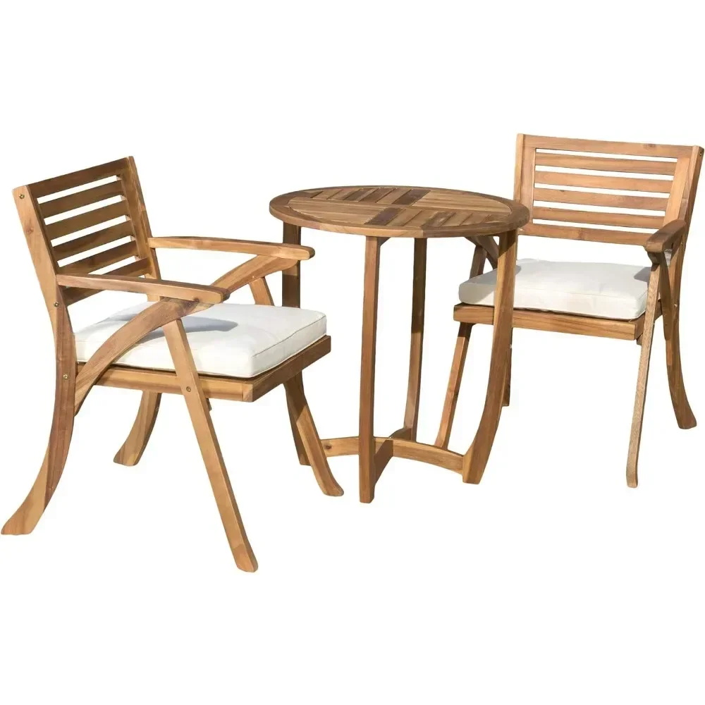 

Набор для бистро Coronado из дерева акации, садовый набор для улицы, 27,25 x 24 x 34,25 дюйма, набор из 3 предметов, отделка из тикового дерева