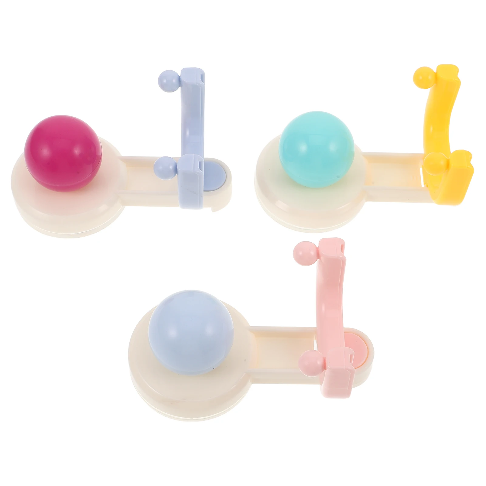 

3pcs Suction Cup Wall Hooks Heavy Duty Bathroom Hanger Kitchen Towel Holder Shower Hooks No Punching Wall Mount Coat Rack Bag