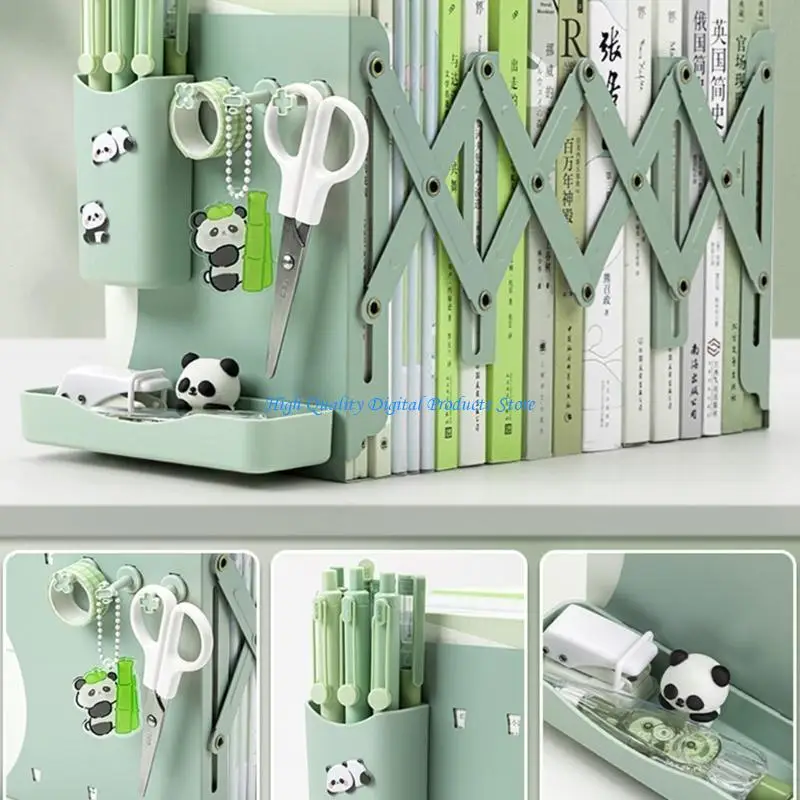 U2JE 4-in-1 BookEndとPen Stand、多目的ブックエンドマガジンブックホルダー