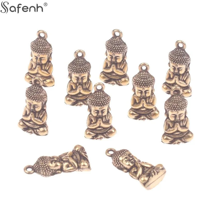 5/10Pcs Miniature Shakyamuni Figurine Pendant Retro Small Crafts Ornaments Desktop Decoration DIY Keychain Charms Accessories