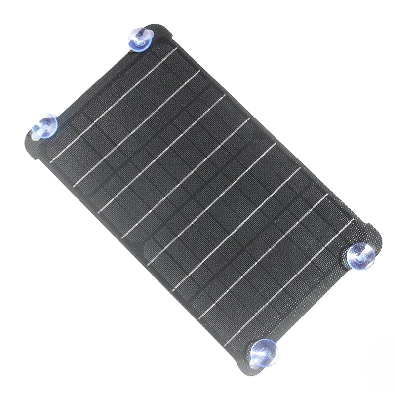 15W 5V/18V Solar Panel Polysilicon Panels Outdoor Solar Battery Charger Type-C USB DC Output Plastic For Mobile Phone Chargers