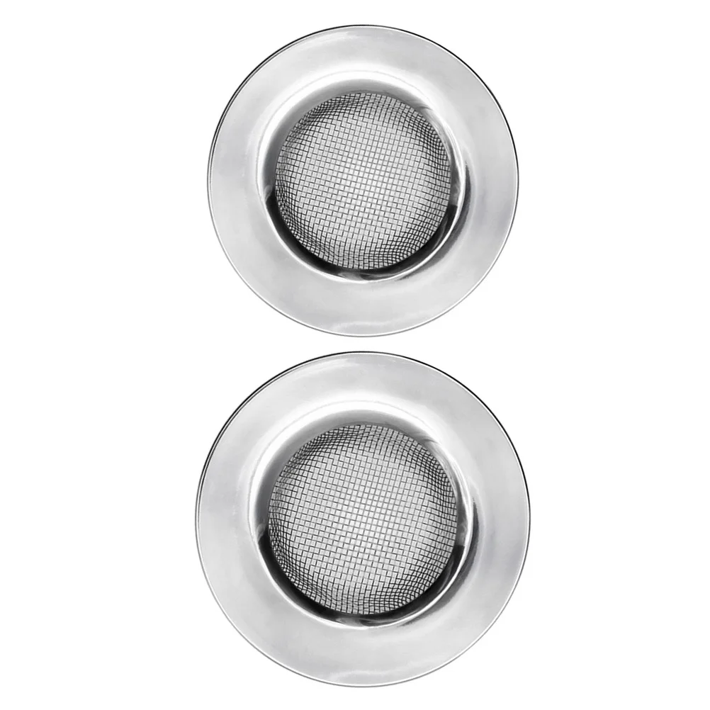 2 قطعة حوض الفولاذ المقاوم للصدأ مصفاة تصفية المطبخ الحمام استنزاف شبكة مكافحة انسداد الحرس للطعام أداة إزالة الحطام الشعر #1