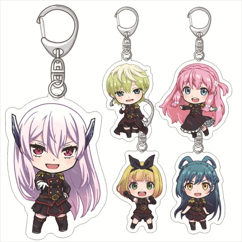 Chained Soldier KeyChain Women Mato Seihei No Slave Key Chain for Men Kyoka Uzen Key Ring Nei Ookawamura Acrylic Keyring Gift