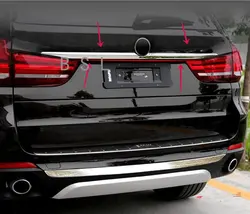 Tailgate Trunk Cover Trim Hatch Back Bezel Accessories Exterior Fit For BMW X5 F15 2014 - 2018 Stainless Steel