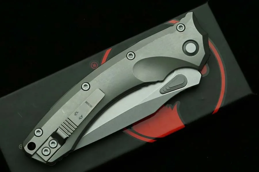 New Amphibious 137RL Folding Knife Manual Titanium Handle Mark M390MK Blade Outdoor Camping Hunting Kitchen Survival EDC Tool