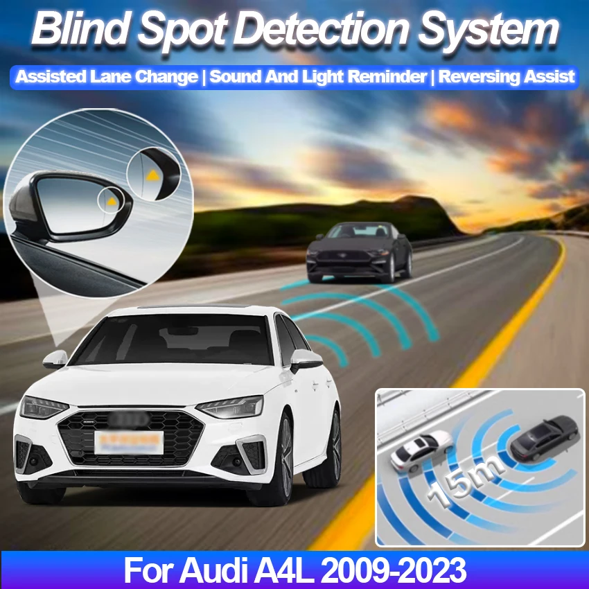 Blind Spot Monitoring for Audi A4L 2009-2023 BSD BSA BSM Radar Detection System Microwave Sensor Assistant Driving Security