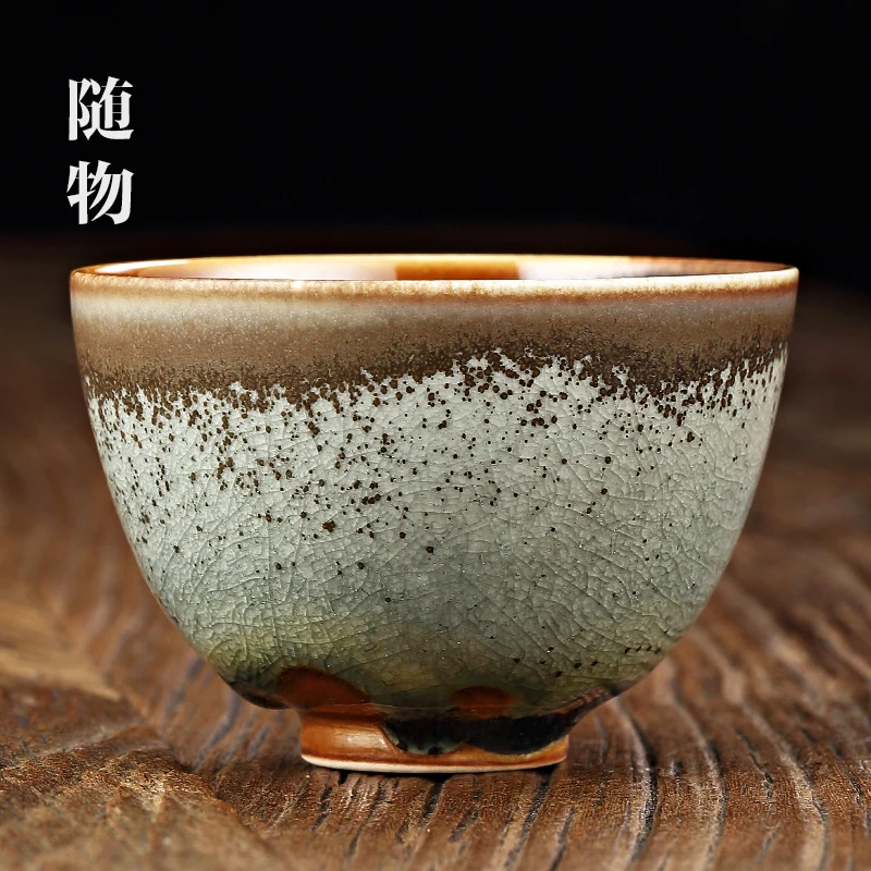 

Japanese Chaishao Ceramic Master Men's Single Ice Cracked Jingdezhen Kung Fu Cup Personal Tea Set