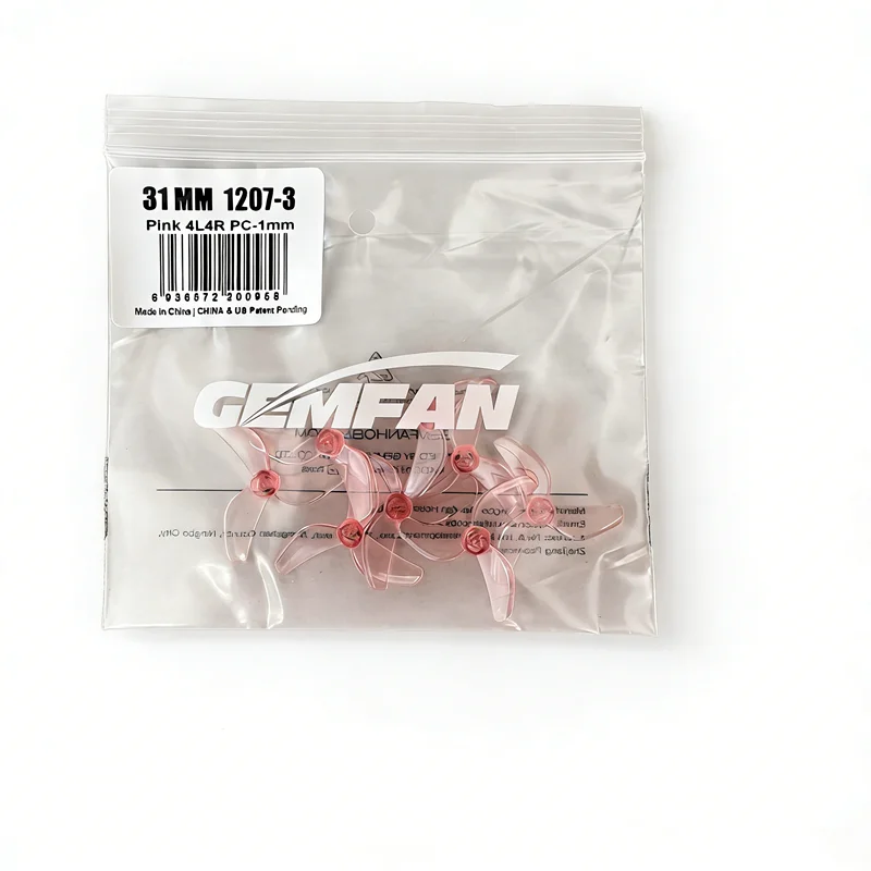 Gemfan 1207-3 31mm PC Prop - High Strength Low Inertia Blades for Micro Drone Training & Racing