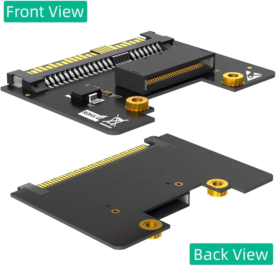 U.2 SFF-8639 to NVMe-Compatible Ruler 1U GEN-Z EDSFF Short SSD E1.S Carrier Adapter Card U.2 to EDSFF E1.S Slot SSD Converter