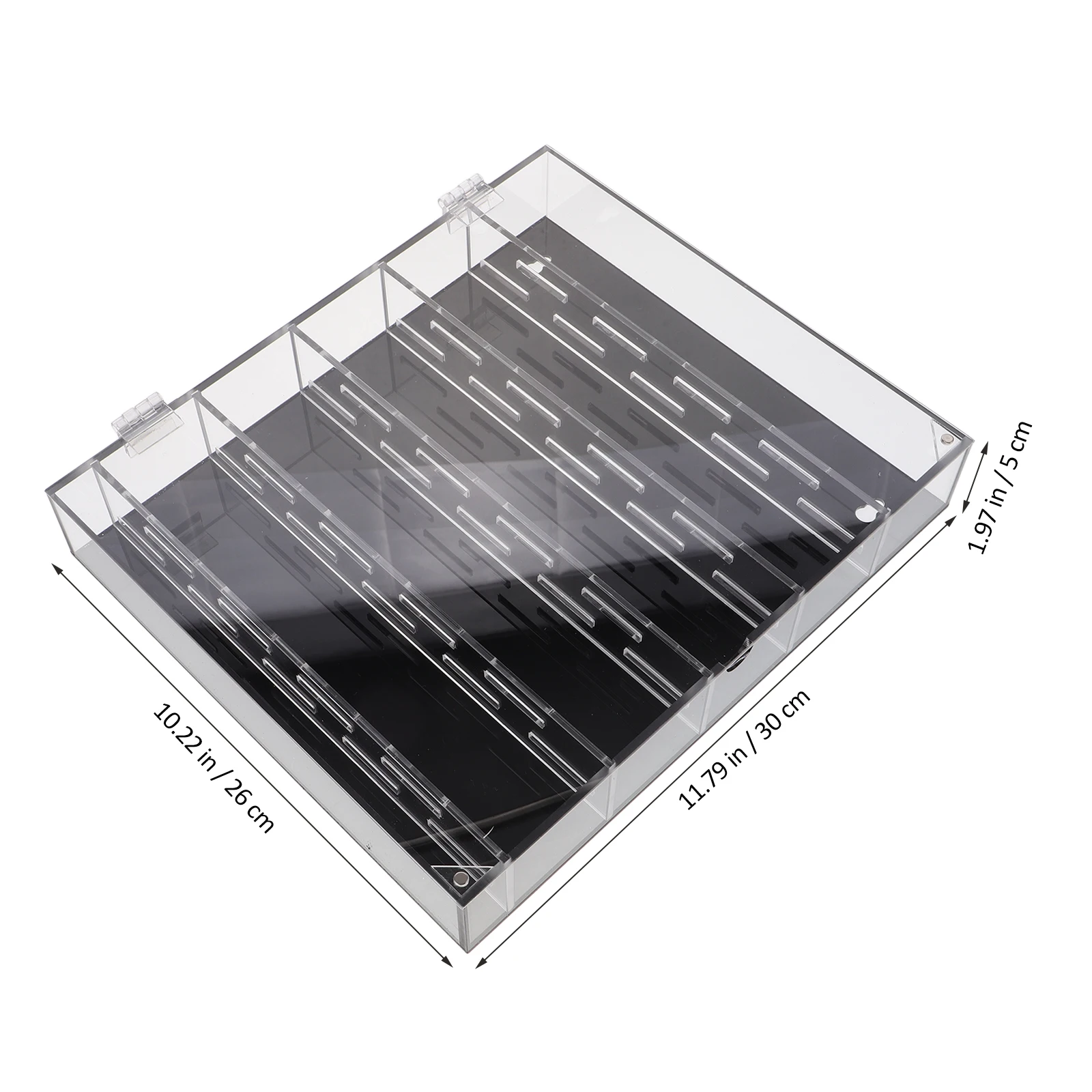 Coin Collection Box Clear Acrylic Display Case for Coins Holders Protector Cabinet Storage Organizer Transparent