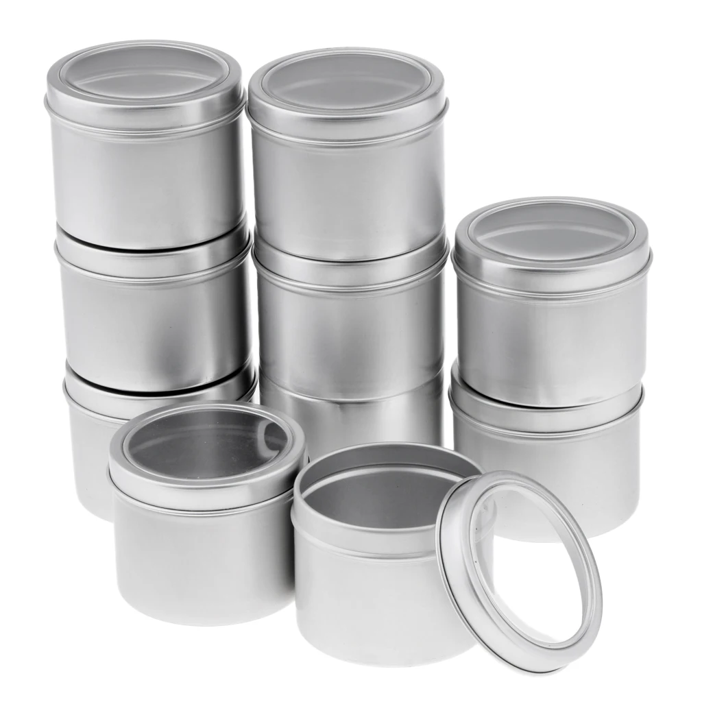 Bote de bálsamo labial redondo de aluminio, latas de Metal, tapa ajustada para almacenamiento de manualidades, 00g