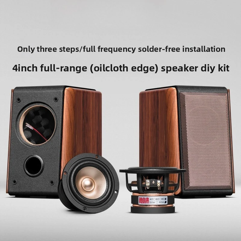 4-Zoll-HiFi-Passiv-Regallautsprecher-Gehäuse-Bausatz mit importiertem Full-Range-Treiber zur Auswahl, 2 Stück/Paar – Detail 6