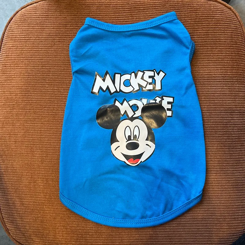 Disney Pet Dogs Clothes Summer Cute Dogs Vest Thin Mickey For Puppy Small Dogs Clothing French Bulldog Yorkshire Costume Perro