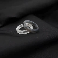 2Pcs Resin Rings Tiny Aesthetic Ring Women Teen Girl Stackable Ring Statement Jewelry Ornament Ring Gift Dropshipping