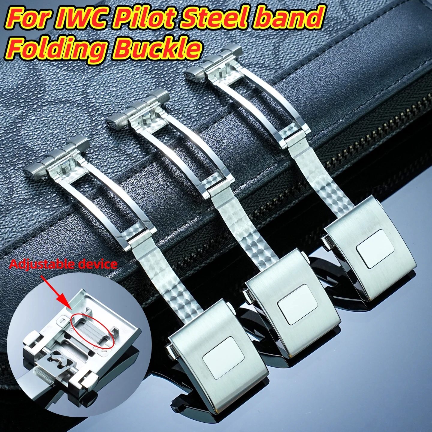 

Высококачественная застежка для часов 316L, подходит для IWC Pilot Mark 18, складная застежка для ремешка из нержавеющей стали, металлический браслет, аксессуары для часов.