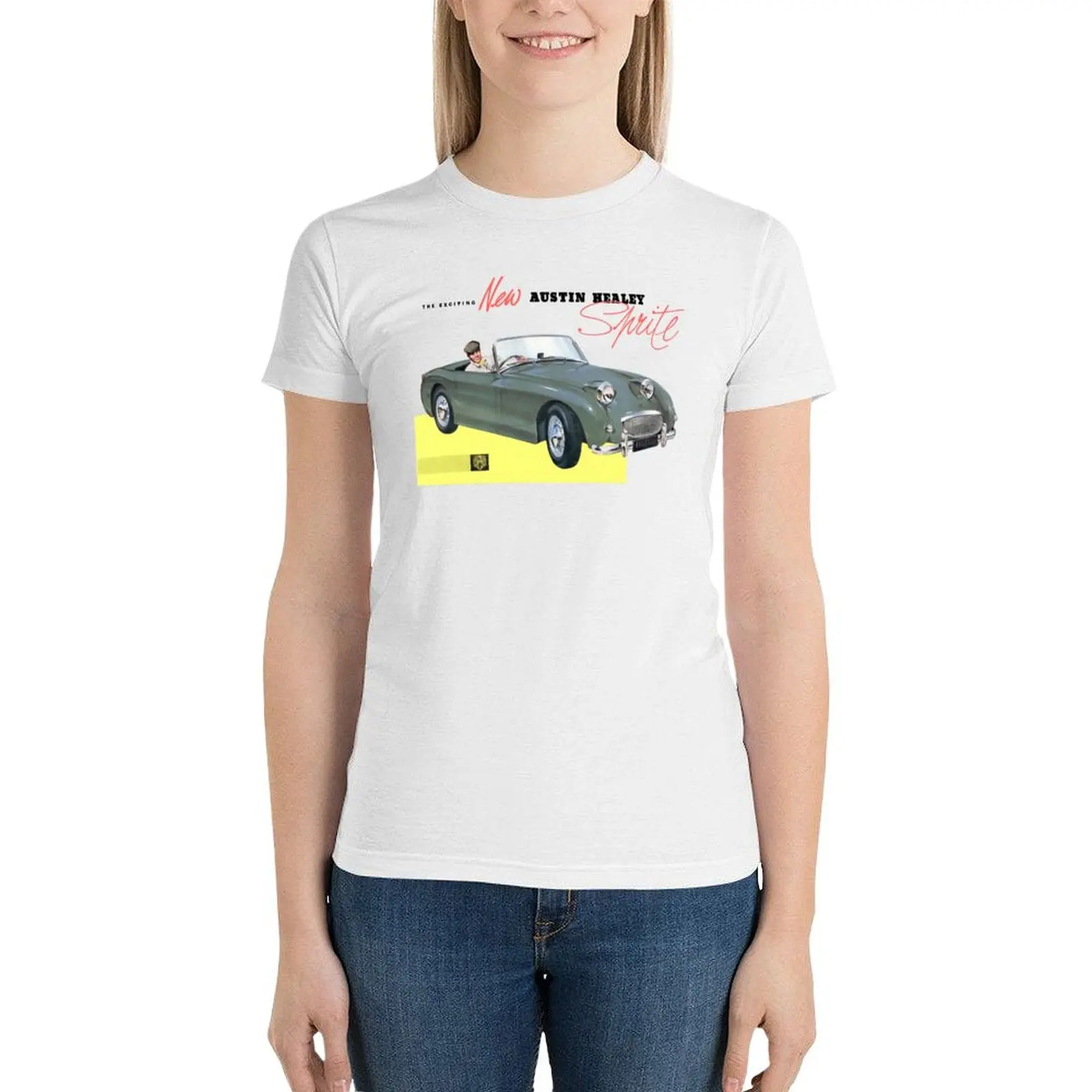 Austin Healey Sprite Kopie T-Shirt lustige koreanische Mode Kawaii Kleidung T-Shirts für Frauen Baumwolle