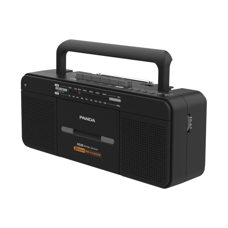 Dischi a nastro registratore vocale multifunzione Retro Vintage nostalgico Radio AM/FM altoparlanti Bluetooth portatili a doppia frequenza per