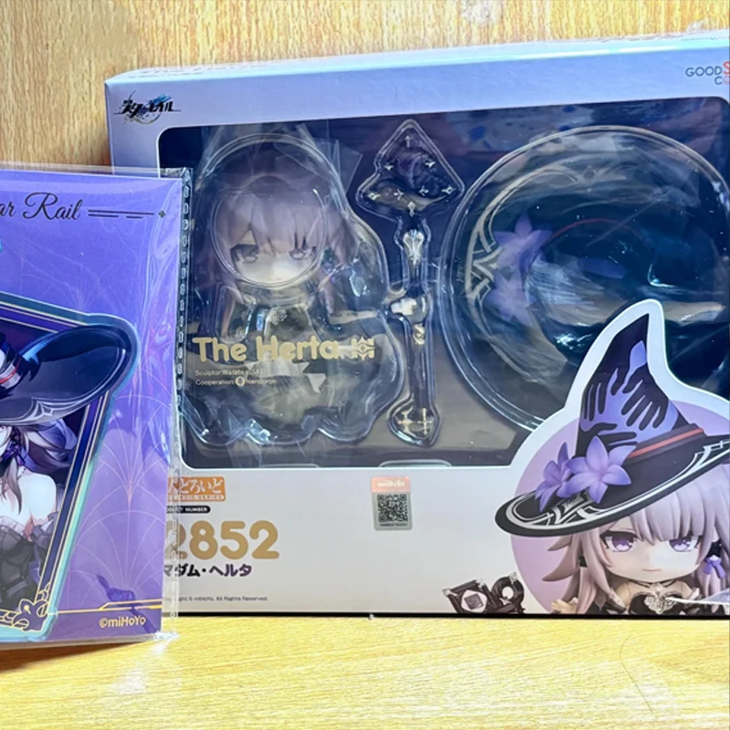 In Stock Mihoyo Honkai Star Rail Herta Nendoroid Collectible Figure Anime Game Character Model Desktop Decoration Collectibles