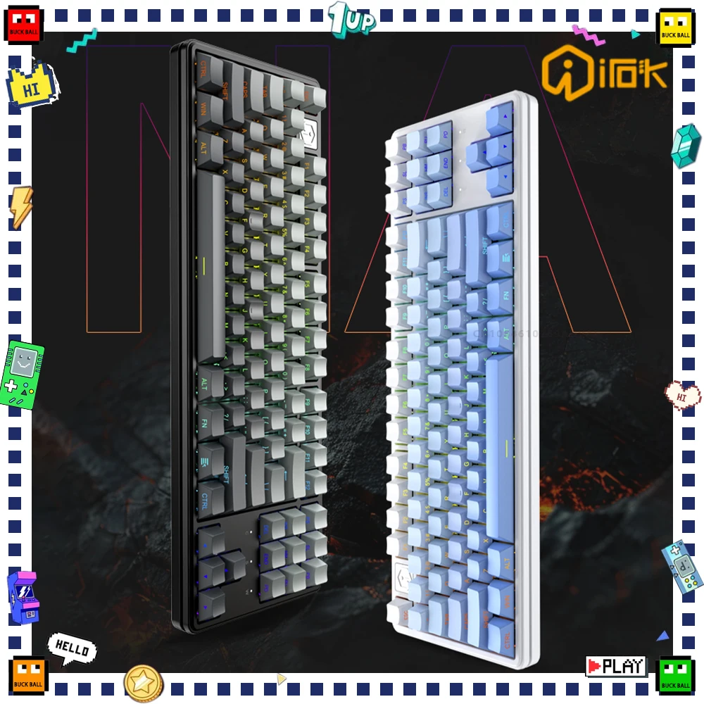 irok na87 pro interruptor magnetico teclado mecanico rt004 mm 8000hz teclado para jogos teclado com fio personalizado valorant acessorios para pc 01