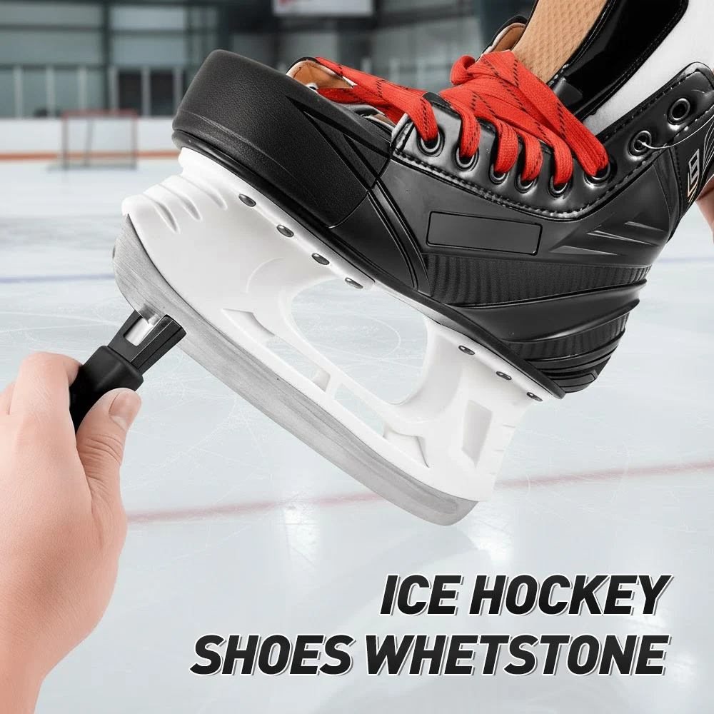 UICE Skates Hockey Handheld Sharpener Ice Skates Sharpener Ice Hockey Accessories Sharpening Stone Tool Hockey Skates Skating