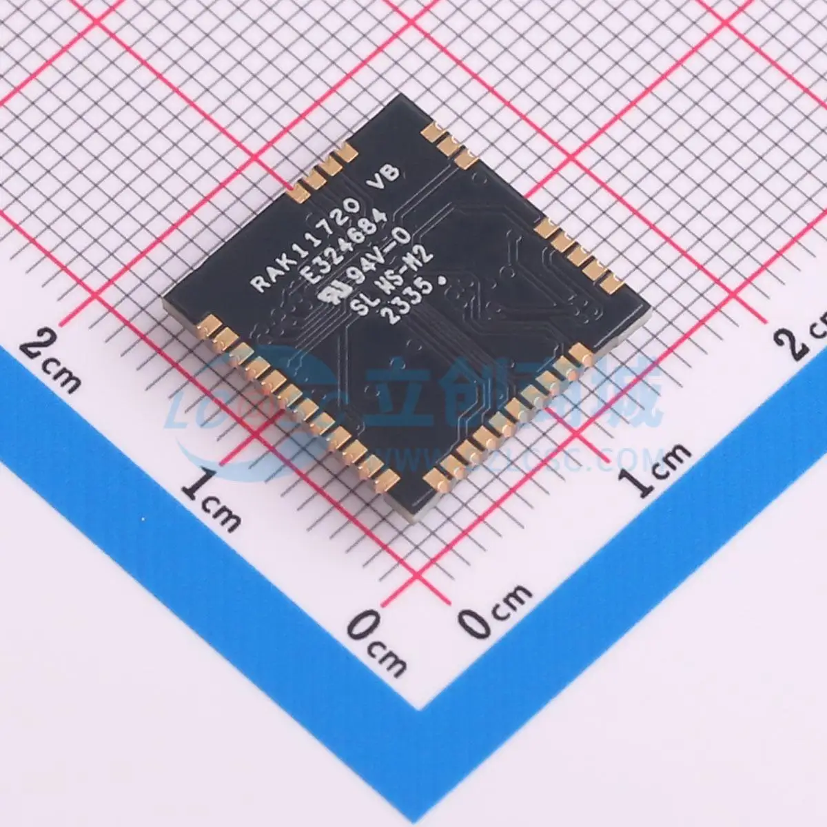 1pcs RAK11720-9-SM-NI SMD 15.5x15mm 20dBm ADC GPIO SPI UART I2C 1.8V 3.6V LoRa RF Transceiver Module for Smart Home System